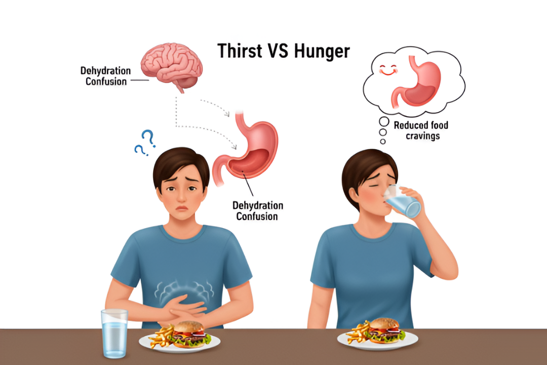 Thirst vs Hunger: How Dehydration Leads to Overeating